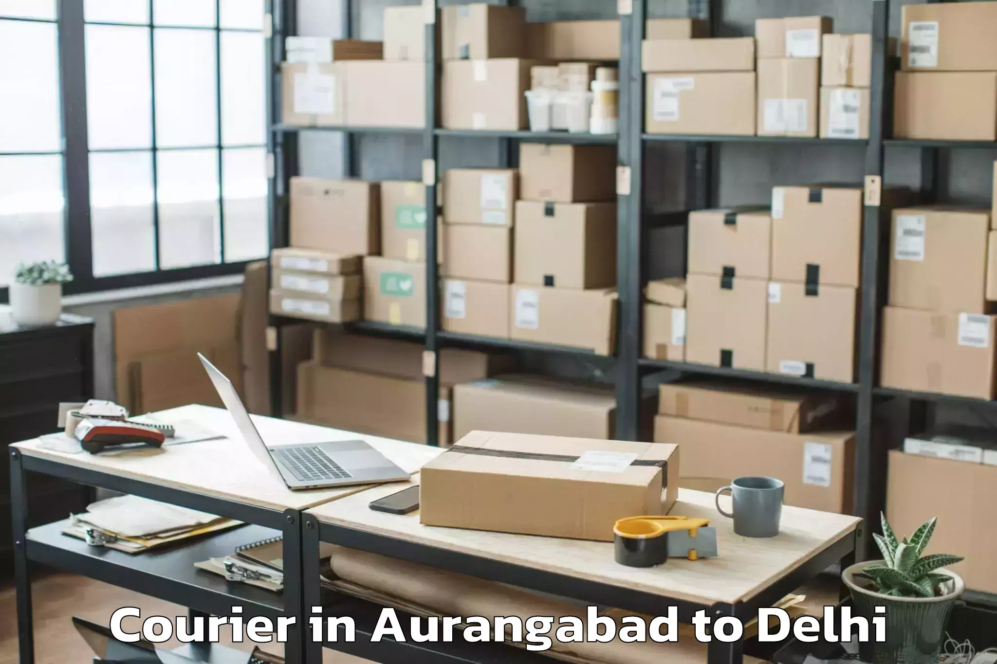 Quality Aurangabad to Unity One Janakpuri Mall Courier